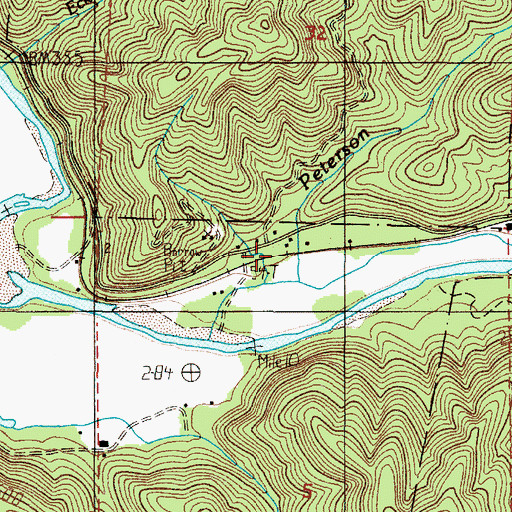 Topographic Map of Adair (historical), OR