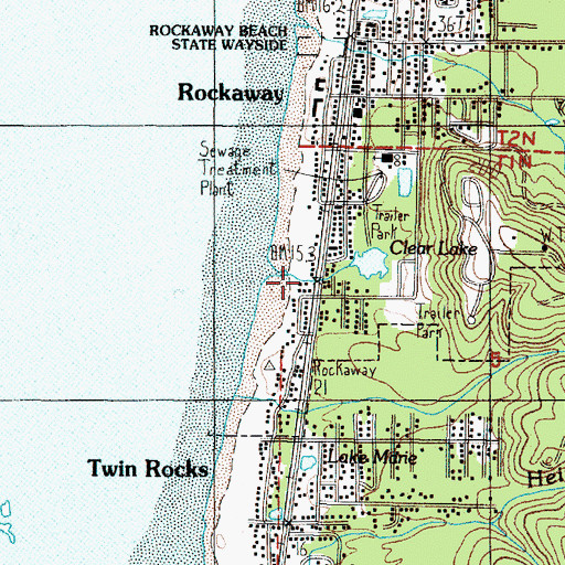Topographic Map of Elmore Park (historical), OR