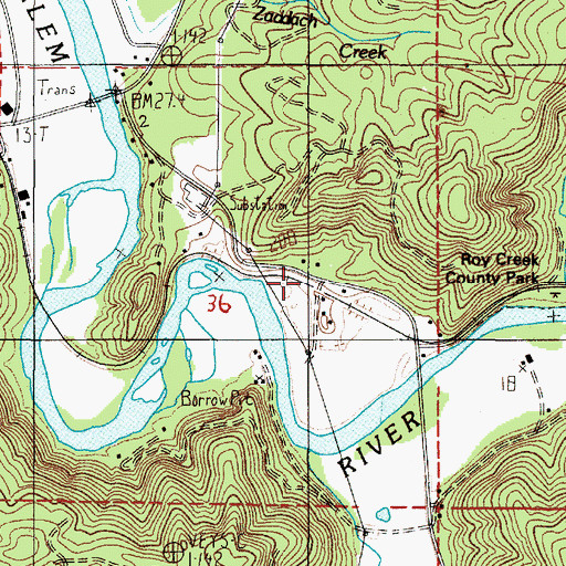 Topographic Map of Foley (historical), OR