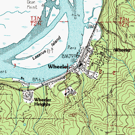 Topographic Map of Hall Street (historical), OR