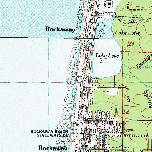 Topographic Map of Lake Lytle (historical), OR