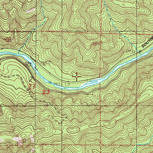 Topographic Map of McAboy (historical), OR