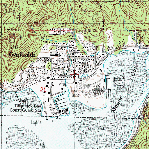 Topographic Map of Paquet (historical), OR