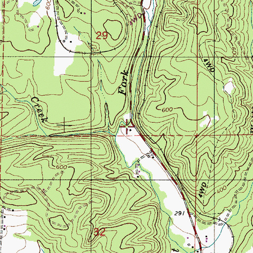 Topographic Map of Clayhill (historical), OR