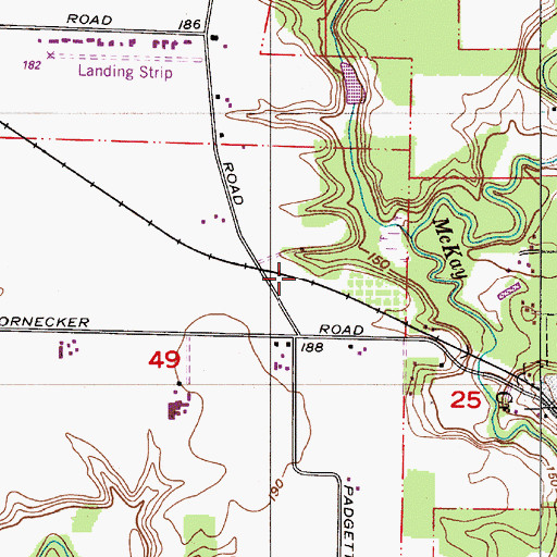 Topographic Map of Lowick (historical), OR