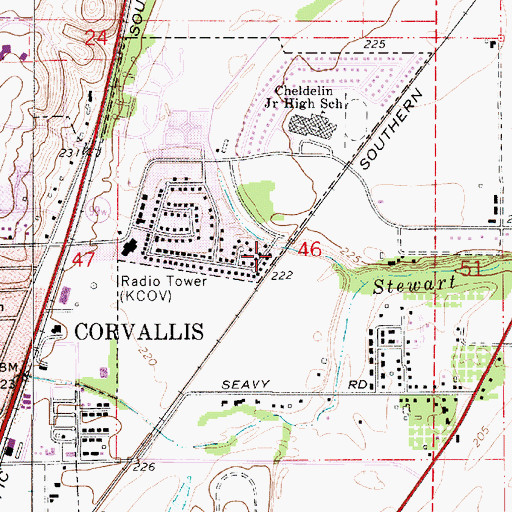 Topographic Map of Dunlap (historical), OR