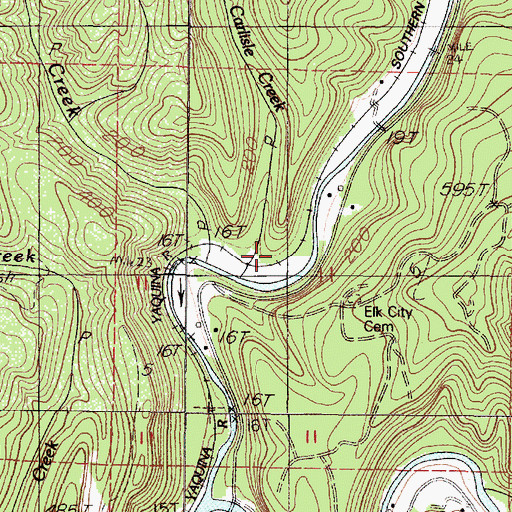 Topographic Map of Cobb (historical), OR