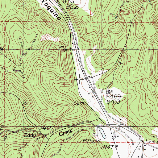 Topographic Map of Little Elk (historical), OR