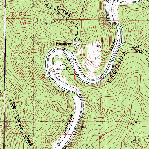 Topographic Map of Morrison (historical), OR