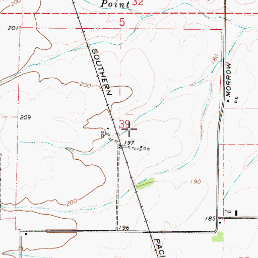 Topographic Map of O'Brien Place (historical), OR