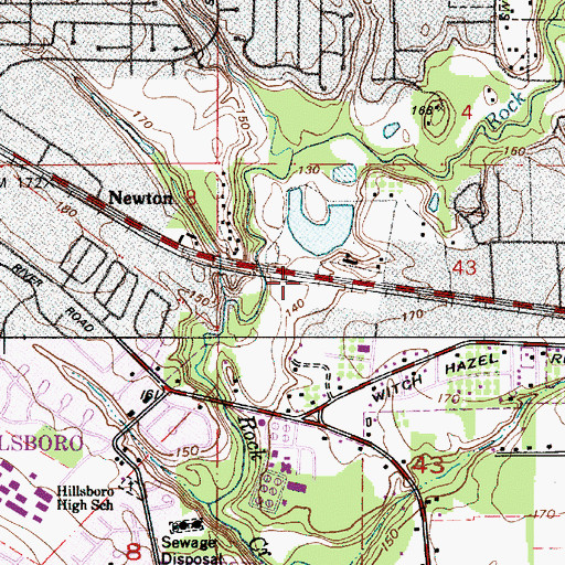 Topographic Map of Matson (historical), OR