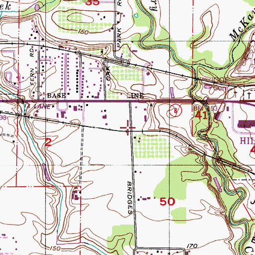 Topographic Map of Range (historical), OR