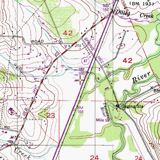 Topographic Map of Teffer (historical), OR