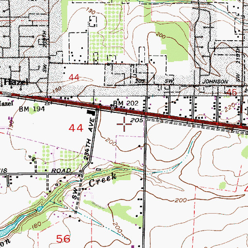 Topographic Map of Ware (historical), OR
