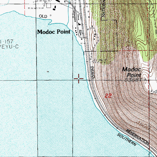 Topographic Map of Harriman Lodge (historical), OR