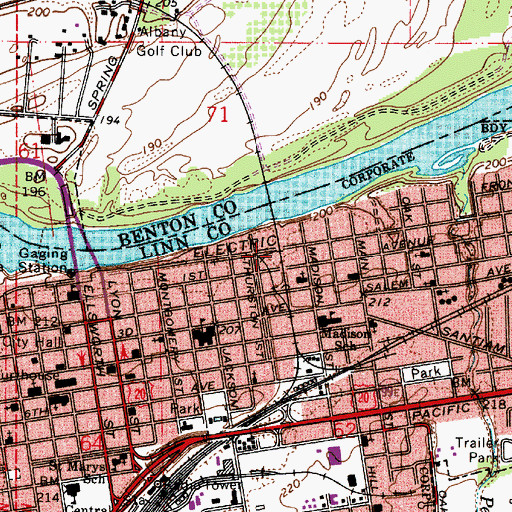 Topographic Map of O E Crossing, OR