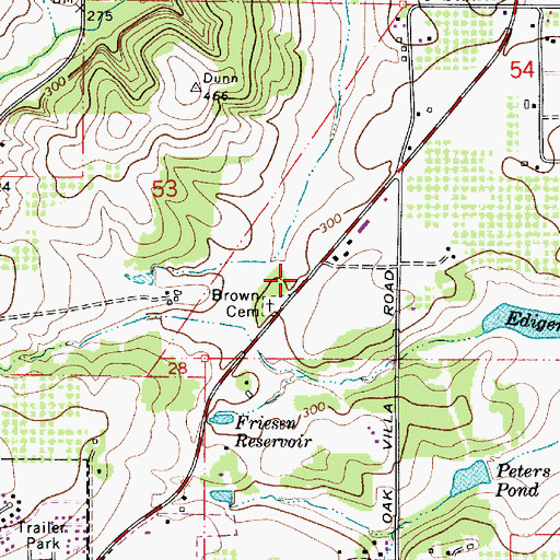 Topographic Map of Dolph (historical), OR