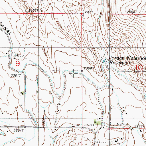 Topographic Map of Owyhee Canal, OR