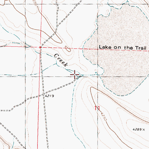 Topographic Map of Wilson Creek, OR