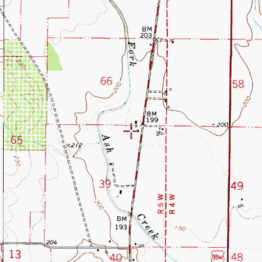 Topographic Map of Cochrane (historical), OR