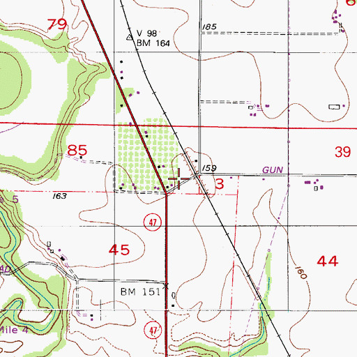 Topographic Map of Howe (historical), OR