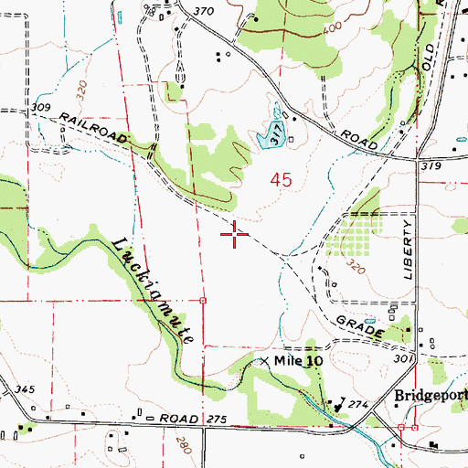Topographic Map of Buman, OR