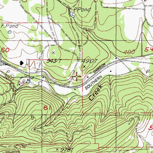 Topographic Map of Cebu (historical), OR