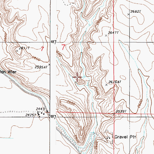 Topographic Map of Association Reservoir, OR