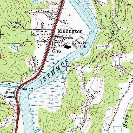 Topographic Map of South Harbor (historical), OR