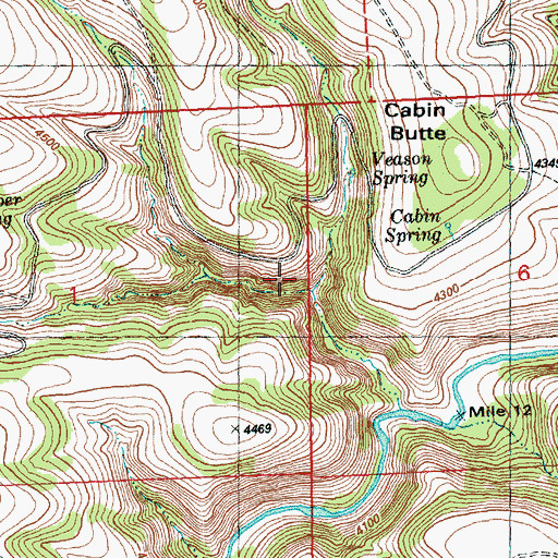 Topographic Map of Juniper Canyon, OR