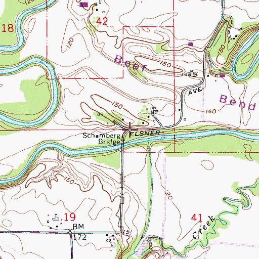 Topographic Map of Elsner Park (historical), OR