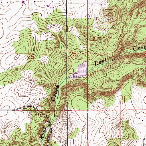 Topographic Map of Mint Lake, OR