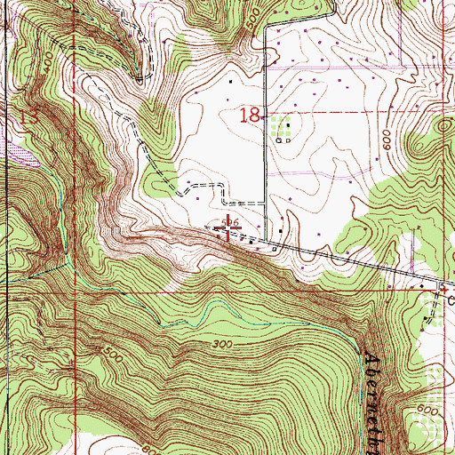 Topographic Map of Lyons View Park, OR
