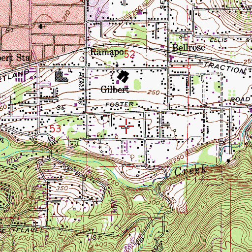 Topographic Map of Gilbert Primary Park, OR
