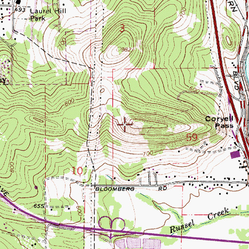 Topographic Map of Moon Mountain, OR