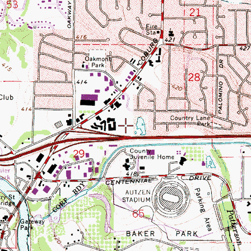 Topographic Map of Sorrel Way City Park, OR