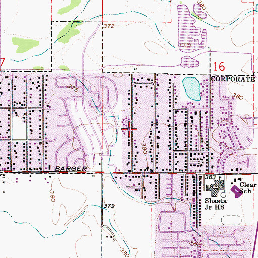 Topographic Map of Irwin City Park, OR