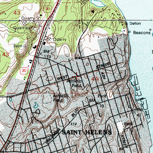 Topographic Map of Little League Park, OR