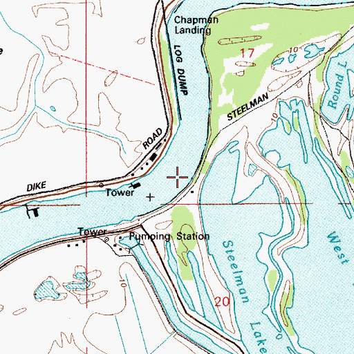 Topographic Map of Stumps Landing, OR