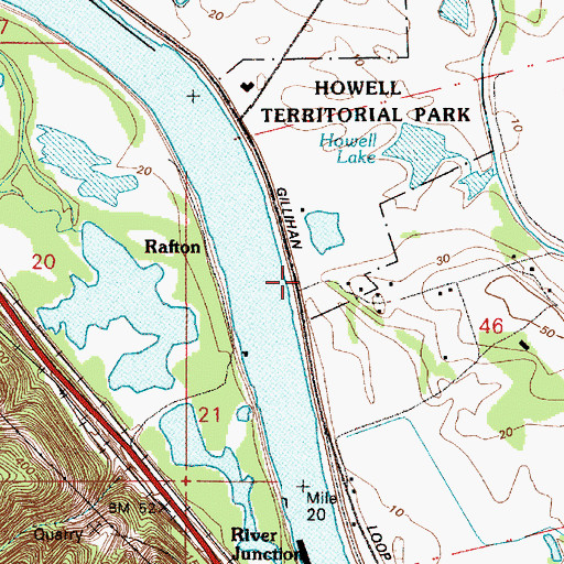 Topographic Map of Howell Territorial Park, OR