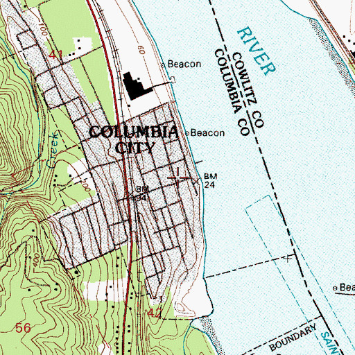 Topographic Map of Pixie Park, OR