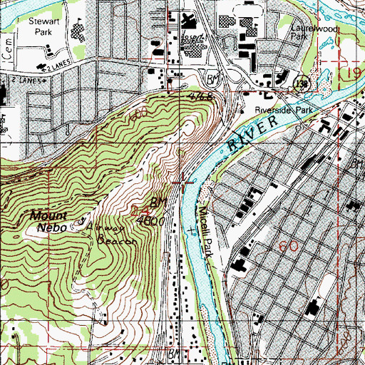 Topographic Map of Templin Beach Park, OR
