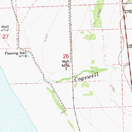 Topographic Map of Snelling (historical), OR