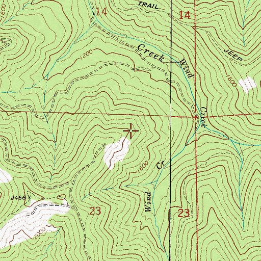 Topographic Map of P E and E Crossing (historical), OR