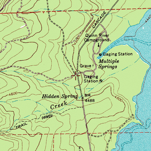 Topographic Map of Osprey Point, OR