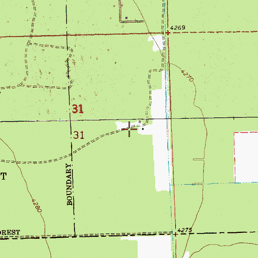 Topographic Map of Gilbertson Ranch, OR