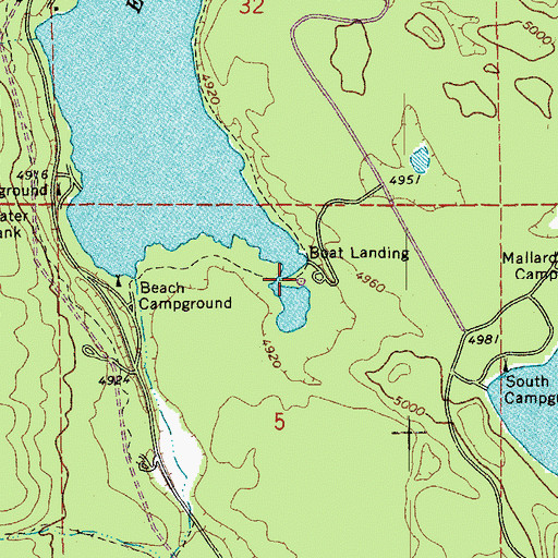 Topographic Map of Little Fawn Group Camp, OR