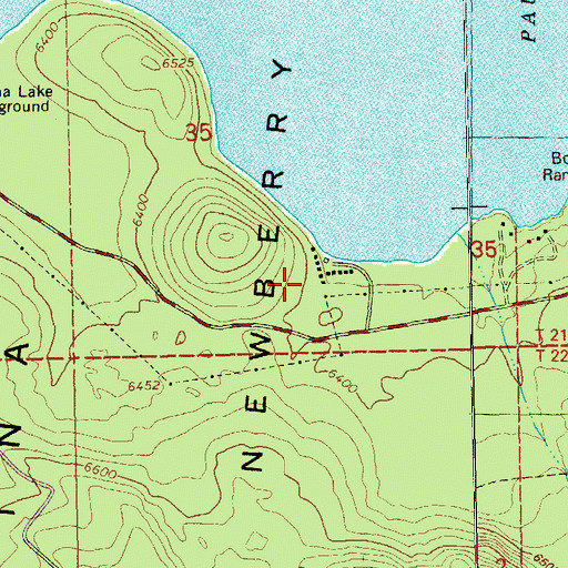 Topographic Map of Newberry Group Camp, OR