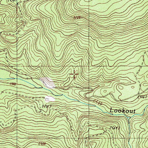 Topographic Map of H J Andrews Experimental Forest, OR