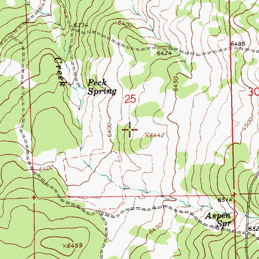 Topographic Map of Lamb Field, OR
